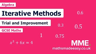 Algebra  Iterative Methods Video 1 [upl. by Ahsilif320]