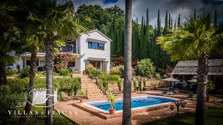 SOLD Luxury country villa with guest cottages and sea views in Casares Andalucia Southern Spain [upl. by Alenoel]