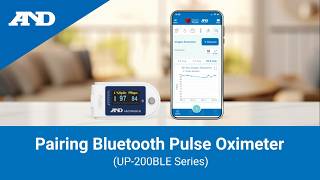 Pair AampD Medical Bluetooth Pulse Oximeter to the Heart Track App [upl. by Itch960]