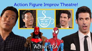 Action Figure Improv Theatre with Stephen Oyoung as Red Hood Facing Off Against Paul G as SpiderMan [upl. by Attenreb]