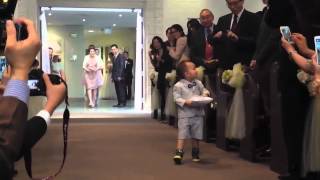 Cutest ring bearer walking down the aisle [upl. by Elockin804]