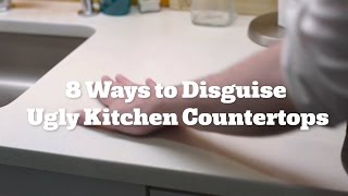 8 Ways to Disguise Ugly Kitchen Countertops [upl. by Seton297]