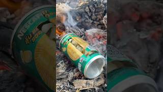 Best popcorn maker in survival condition Simple and useful survival bushcraft camping [upl. by Irab107]