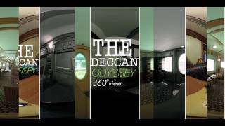 360°VideoThe stunning view of luxury train The Deccan Odyssey [upl. by Arualana]