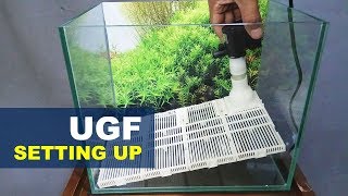 Setting Up Undergravel Filter Nano Tank Aquascape [upl. by Ahsila550]