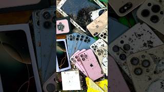 i found iPhone 1213141516 in landfill foundphone smartphone destroyedphone iphone16promax [upl. by Niledam]