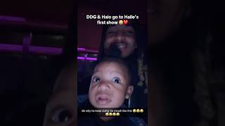 DDG amp Halo go to Halle’s first show 😭❤️ ddg hallebailey halo shorts concert viral [upl. by Aihtekal569]