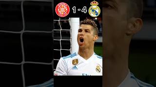 Ronaldo Hattrick Masterclass🔥 Real Madrid 63 Girona FC  La Liga 1718 football youtube shorts [upl. by Ayt]