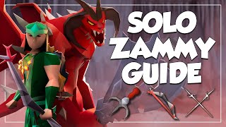 Solo Zammy Guide OSRS  Scorching Bow amp Bowfa 80 Method amp Tiles [upl. by Debor]