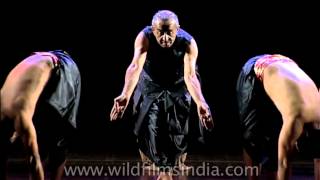 Astad Deboo and his crew do an Indian contemporary dance [upl. by Ddart]