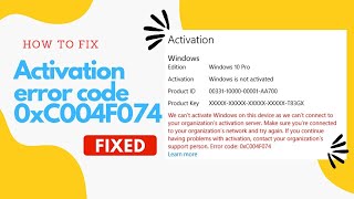 We cant activate windows on this device as we cant connect to your organization activation server [upl. by Sergias259]