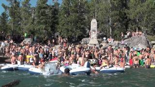 DJ Party on a Remote Lake Tahoe Beach BOOM BOOM LAGOON August 2011 [upl. by Bahe400]