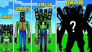 HACKER TITAN SPEAKERMAN SEVİYELERİ 😱  Minecraft [upl. by Aivataj]