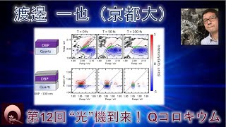 渡邊 一也（京都大・教授）（動画提供：第12回“光”機到来！Qコロキウム） [upl. by Adnovad713]