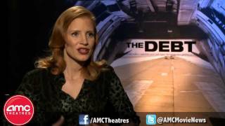 Jessica Chastain Talks THE DEBT With AMC [upl. by Keeton175]