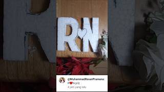 diy art craft R♥️N simple letter special request by Subscriber [upl. by Lativa208]