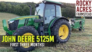 John Deere 5125M Overview The First 3 Months Hay Season 2022 [upl. by Marcel]