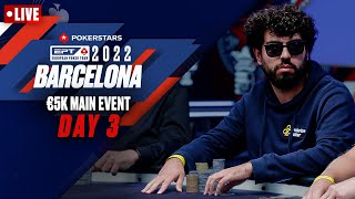 EPT BARCELONA €5K MAIN EVENT  DAY 3 ♠️ PokerStars [upl. by Trabue]