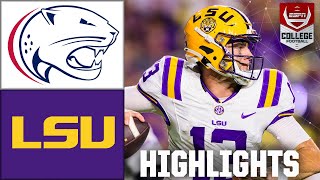 South Alabama Jaguars vs LSU Tigers  Full Game Highlights  ESPN College Football [upl. by Eiblehs]