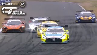 UNBELIEVABLE Final Lap at Snetterton  Intelligent Money British GT 2023 [upl. by Anol]