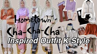 SHOPEE HAUL OUTFIT KOREA l HOMETOWN CHA CHA CHA INSPIRASI OUTFIT [upl. by Gnad485]