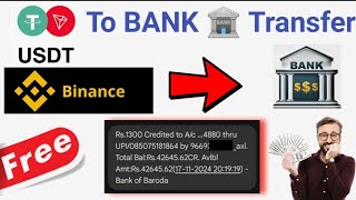 Binance Withdrawal To Bank Account  How To Withdraw Money From Binance  Binance Usdt To Inr [upl. by Nicky]