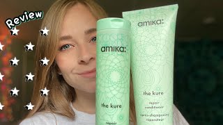 amika the kure Shampoo Conditioner Product Honest Review [upl. by Stephens]