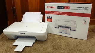 How to setup Canon Pixma MG2522 Printer over Wifi and Install Ink [upl. by Silloh]