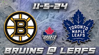 11524 Boston Bruins vs Toronto Maple Leafs Game Audio  NHL LIVE Stream Gamecast amp Chat [upl. by Faustine]