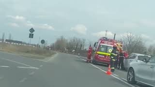 Accident la ieșire din Mihai Viteazu spre Turda 03032024 [upl. by Gnouc]