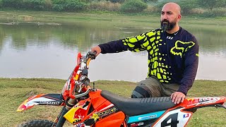 KTM EXC 200 XPulse 200 4V Casual Trail Ride l RAW Video [upl. by Ilahtan]