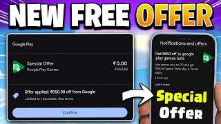 Claim Your FREE ₹850 Google Play Games Special New Offer for Mobile Games [upl. by Timrek704]