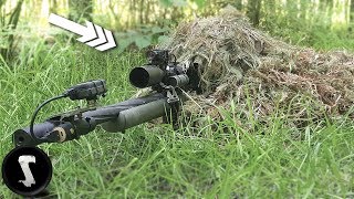 Using a Professional Ghillie Suit vs Airsoft Players IN GAME [upl. by Ennairod268]