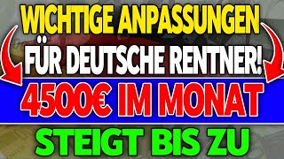 Gesetzliche Rente 2024 Wichtige Anpassungen und Erhöhungen für deutsche Rentner [upl. by Lyrehc]