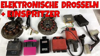 ALLE elektrischen Drosseln beim Roller Cdi Mofadrossel Lichtmaschine Drosselklappe usw  Einspritzer [upl. by Nivlac]