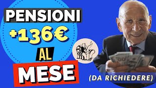 PENSIONI IMPORTANTE❗️AUMENTO fino a 136 EURO al mese DA RICHIEDERE❗️👉 MAGGIORAZIONI SOCIALI [upl. by Enilec]