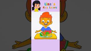 Healthy Foods Song for Kids 🌟💞 kidssong nurseryrhymes coloring [upl. by Ahseniuq]