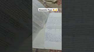 Alexander Pope 🔥🤞 alexanderpope englushnovels englishlanguage englishteacher alexander shorts [upl. by Akeihsat]