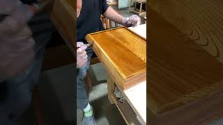 Traditional Lacquering of a Zelkova Wood Tray [upl. by Fattal]