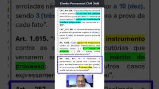 Questão 56 Direito Processual Civil 41 Exame da OAB shorts [upl. by Euqitsym488]