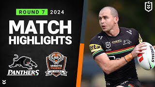 NRL 2024  Panthers v Wests Tigers  Match Highlights [upl. by Brentt]