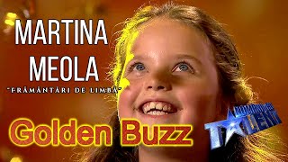 Romanii Au Talent 2022 Martina Meola Golden Buzz de la Smiley si Pavel quotFramantari de limbaquot PART1 [upl. by Ecnaled]