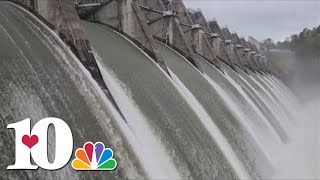 Douglas and Watauga dams releasing increased volumes of water [upl. by Hazard577]