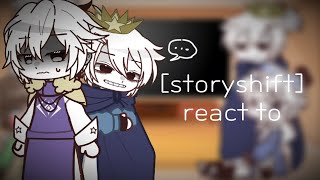 storyshift  sans react to meme and tiktok 🤍 ´ [upl. by Alraep819]