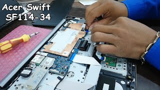 Acer Swift SF11432 disassembly and Replace Keyboard [upl. by Apple]