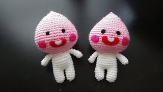 Kakao Friends  Apeach TUTORIAL  Amigurumi Pattern [upl. by Su866]