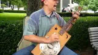 Cigar Box Guitar  Crossroads Robert Johnson Delta Blues Bottleneck Slide [upl. by Anyrak]