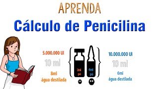 Cálculo de Penicilina Cristalina  Explicação  Resolução  COMPLETO [upl. by Naiditch]