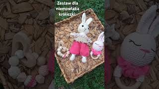 Zestaw dla niemowlaka króliczki crochet szydelko amigurumi amigurumicrochet baby [upl. by Ettelimay33]