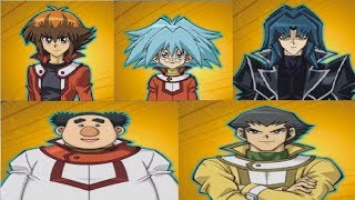 YuGiOh Jaden Yuki vs Syrus Truesdale vs Zane Truesdale vs Chumley Huffington vs Bastion Misawa [upl. by Yanehs420]